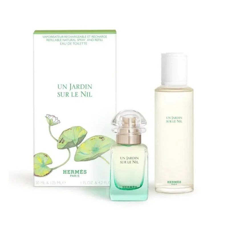 Hermes Un Jardin Sur Le Nil Set: Edt Spray 125ml + Edt Spray 30ml