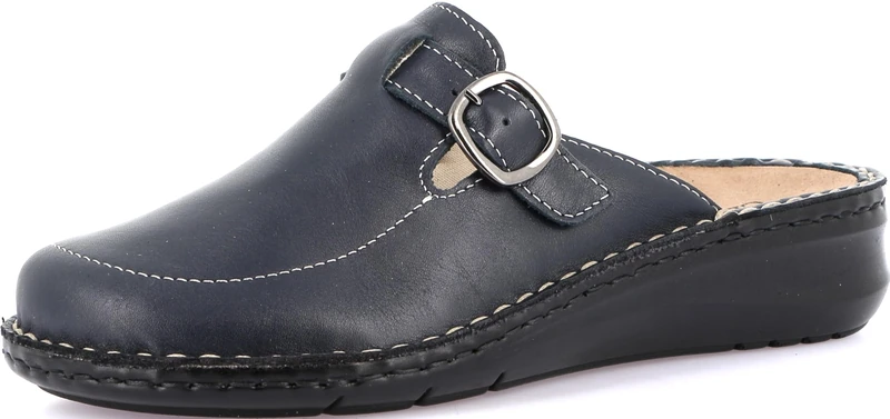 GRÜNLAND GRUNLAND-DAMI-Comfort Slipper Closed toe made of genuine leather, Removable insole made of cork and leather, Conforma sole and handmade seams