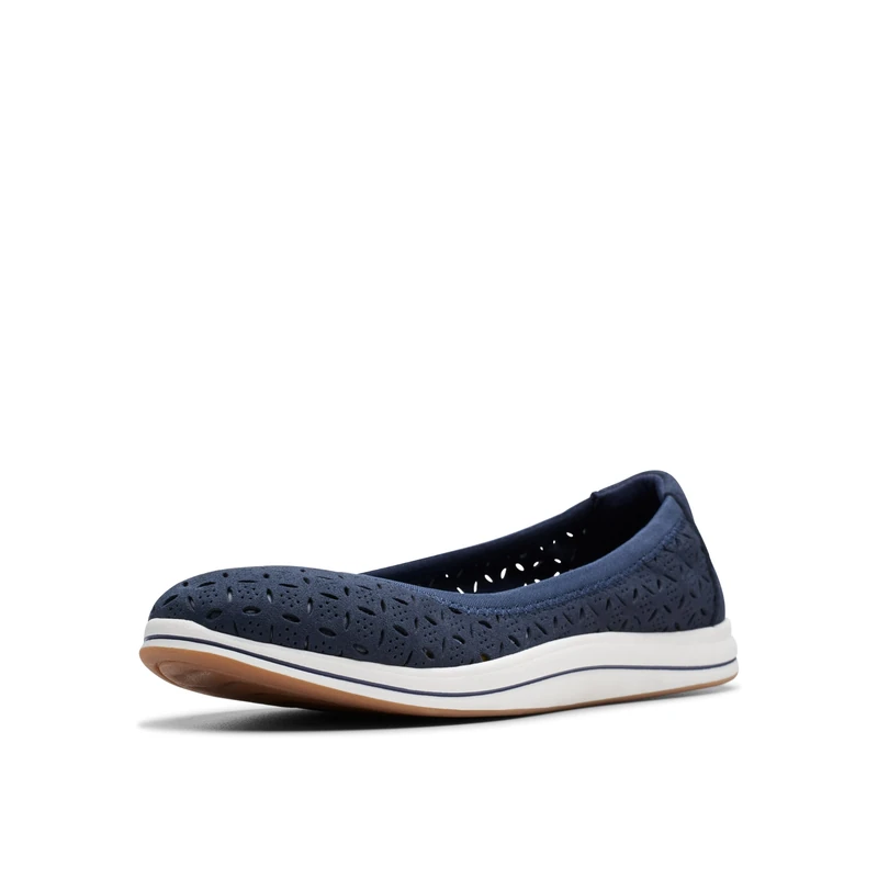 Clarks - Womens Breeze Roam Shoes, Color Navy, Size: 5.5 UK