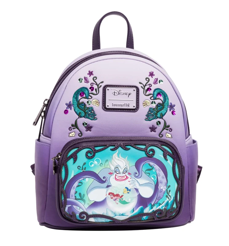 Loungefly Backpacks Disney The Little Mermaid Ursula Villain Series Mini Backpack Purple