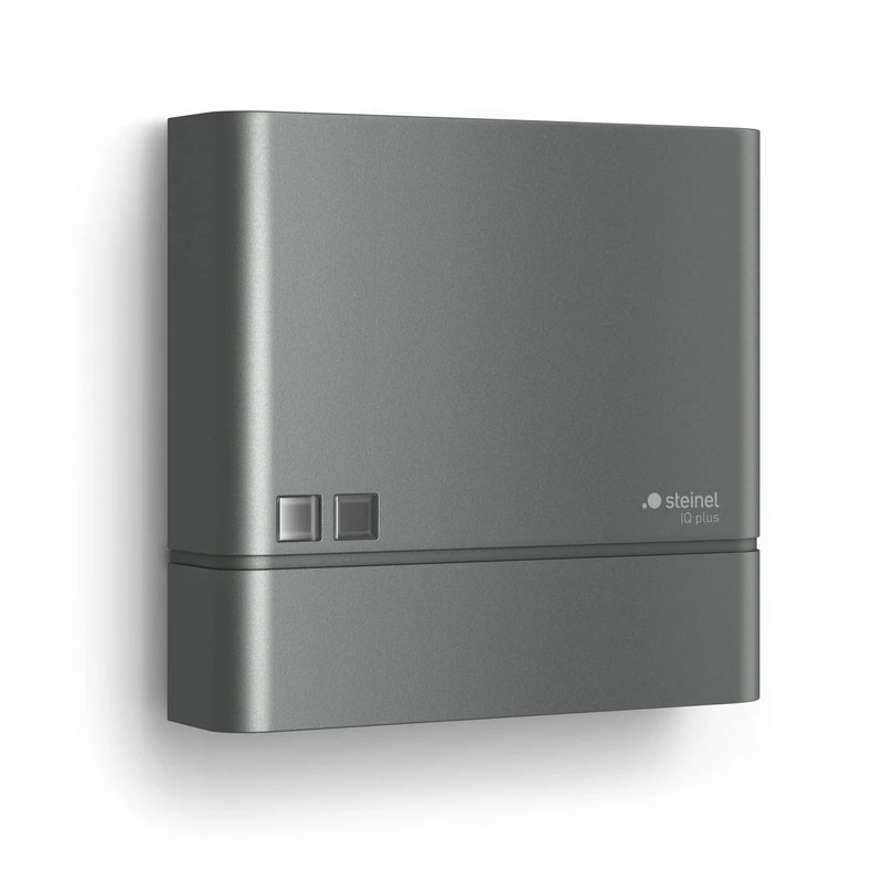 Steinel NightmatIQ Plus Twilight Sensor Anthracite, Smart Twilight Switch, 1000 W, Dusk to Dawn Timer, App Operated