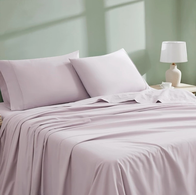 Linen Closet Organic Cotton Lavender Full Sheet Set 4 Piece Set