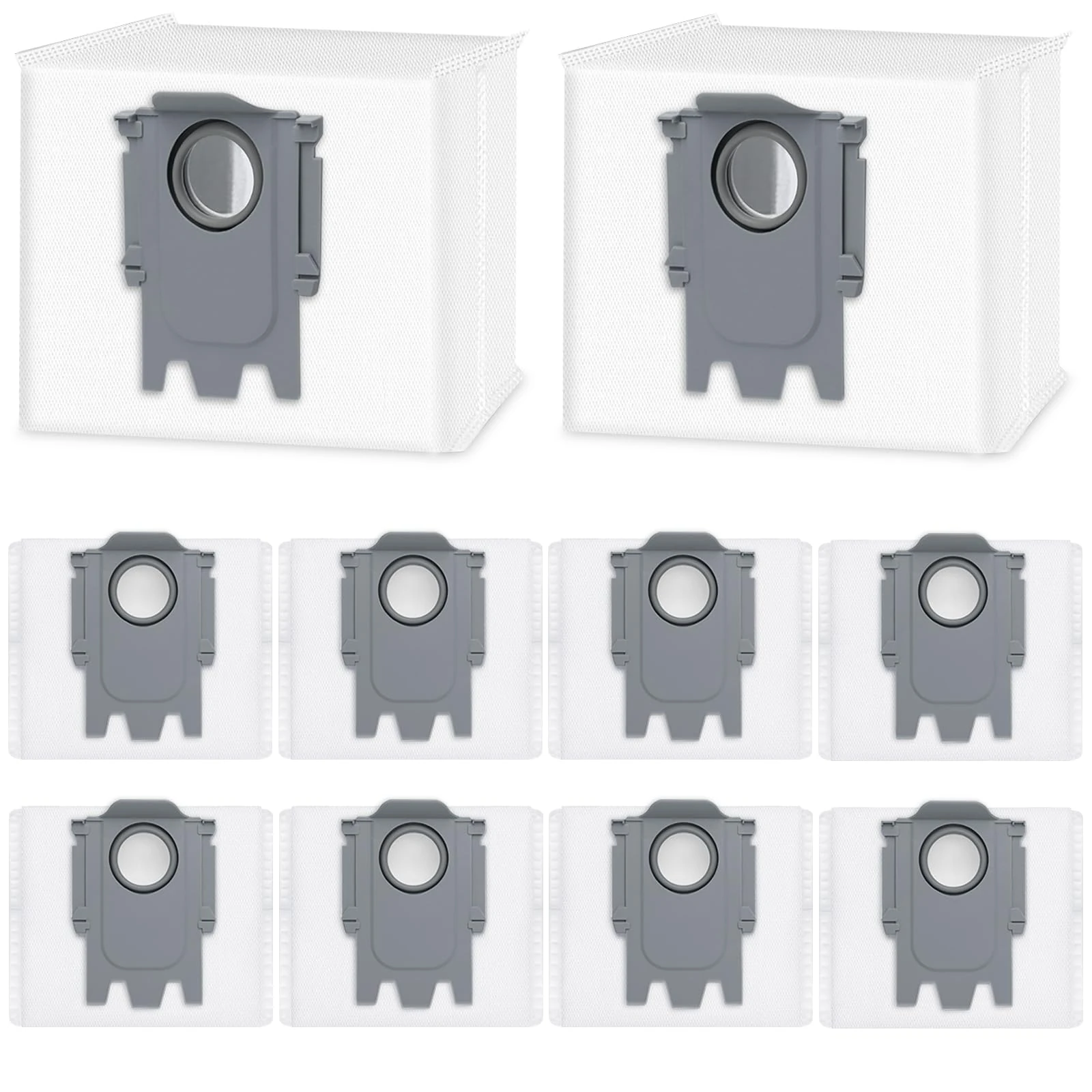 10 Pack Dust Bag Compatible with Roborock Q7 M5+, Q10 S5+/Q10 X5+, Q5, Q5+, Q5 Pro+ Q5 Max+ S8+ S8 Pro Ultra S7 MaxV Ultra S7 Pro Ultra Q7+ Q7 Max+ T8 Q5+ G10S PRO Q7 Max+ Q8 Max+ Robot Vacuum Cleaner