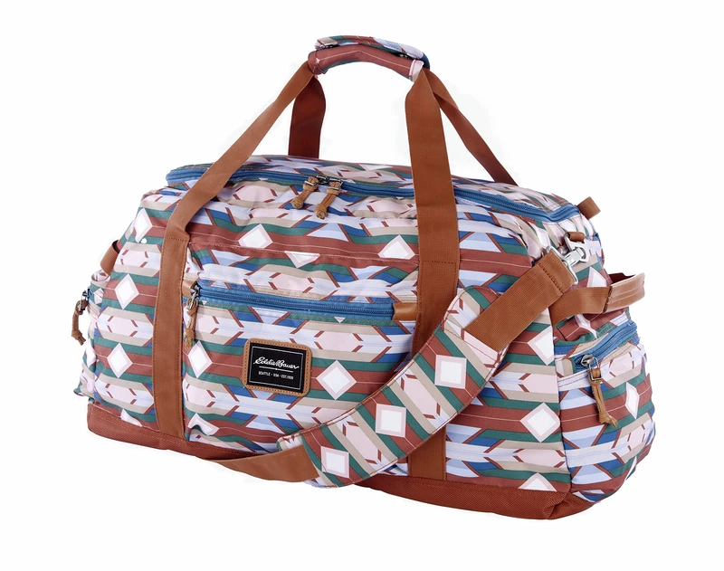 Eddie Bauer Bygone 45L Midsize Duffel Made from Rugged Polyester/Nylon with U-Shaped Main Compartment, Sienna, One Size