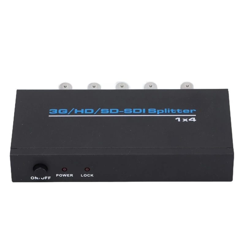 SYH&AQYE SDI Splitter 1 in 4 Out, 1920×1080 60 Hz SDI Distribution Amplifier with Cable Equalization Clock Recovery Driver, 110V To 240V Engineering Grade SDI Distributor(UK)