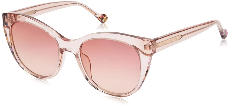 Yalea Women's Gafas De Sol Sunglasses, Glossy transparent pink, 53/19/140
