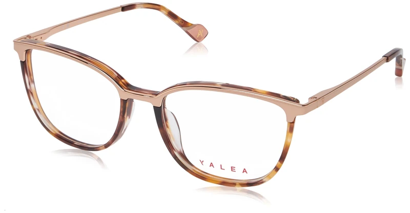 Yalea Women's Eyewear, Shiny Copper Gold With Coloured Parts, 53/17/135