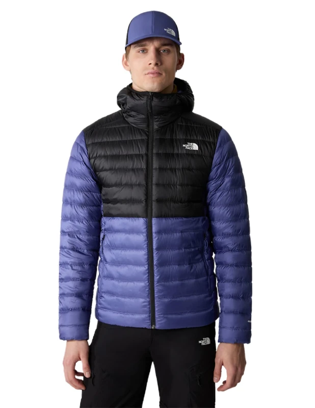 The North Face - Men’s Resolve Down Hooded Jacket - Cave Blue/TNF Black, M