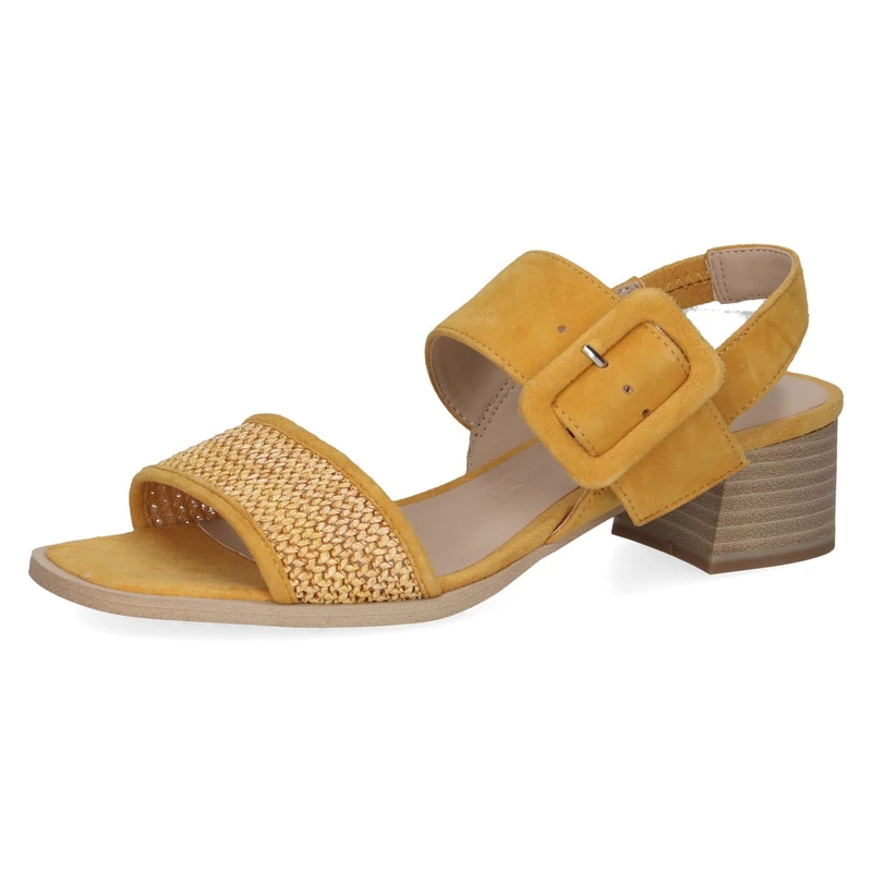 CAPRICE Women's 9-28203-42 Heeled Sandals, Yellow comb., 8 UK