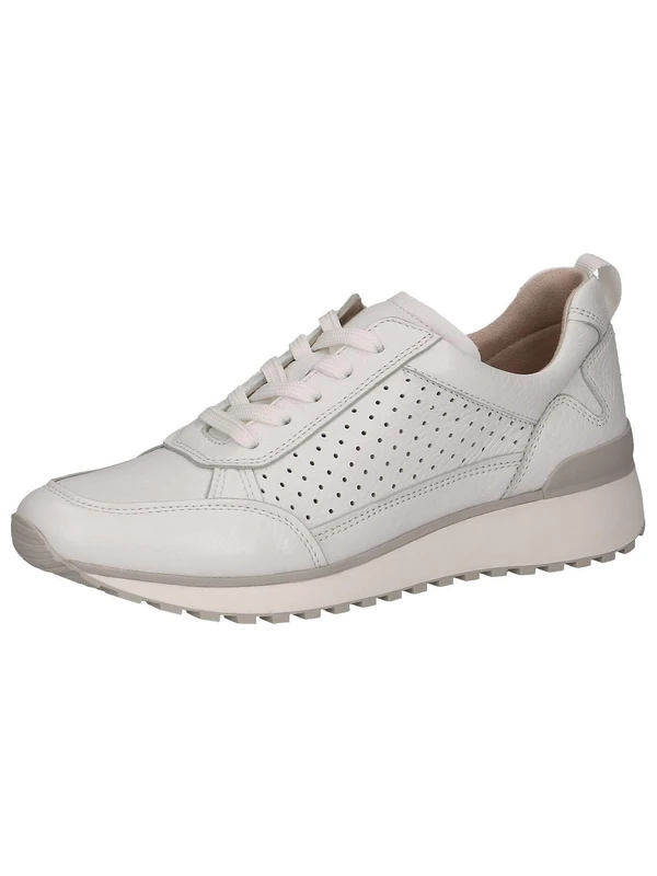 CAPRICE Sneaker 9-23500-42 G Width, White Lea Plain., 7 UK