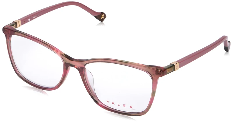 Yalea Women's Eyewear, Shiny Striped Fuxia, 54/16/140 - Image 1