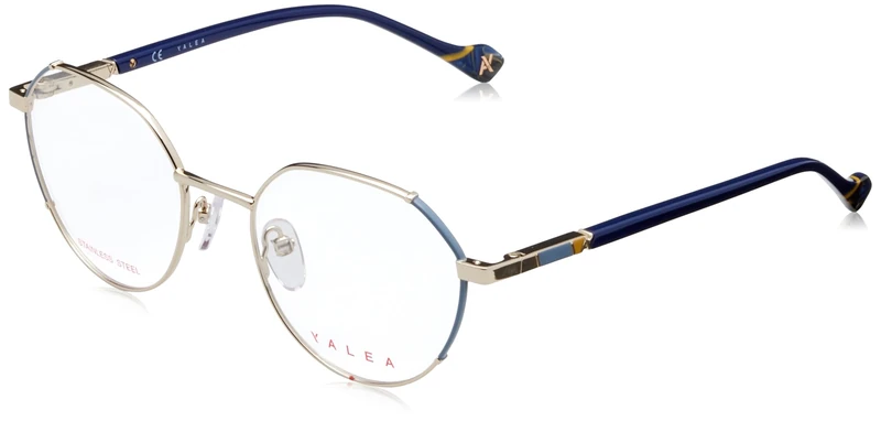 Yalea Women's Eyewear, Sh.light Gold W/Col.parts, 51/19/135