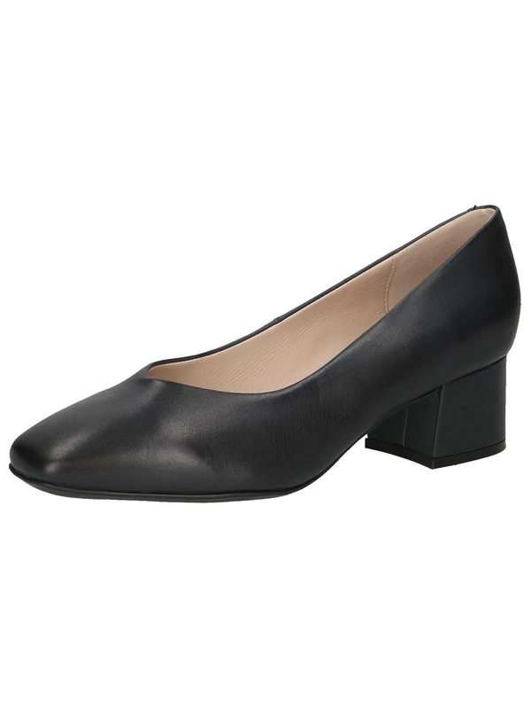 Caprice Women Pumps Leather Low Heel, Blue (Ocean Nappa), 5 UK