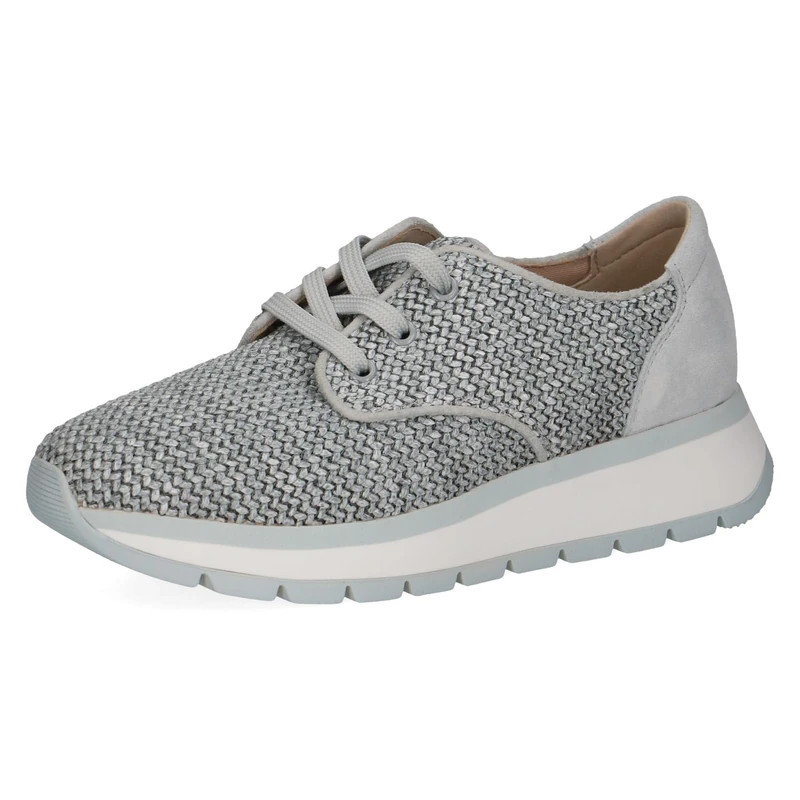 CAPRICE Women's Flat Breathable Sporty Sneakers, Blue (Blue Comb), 6 UK