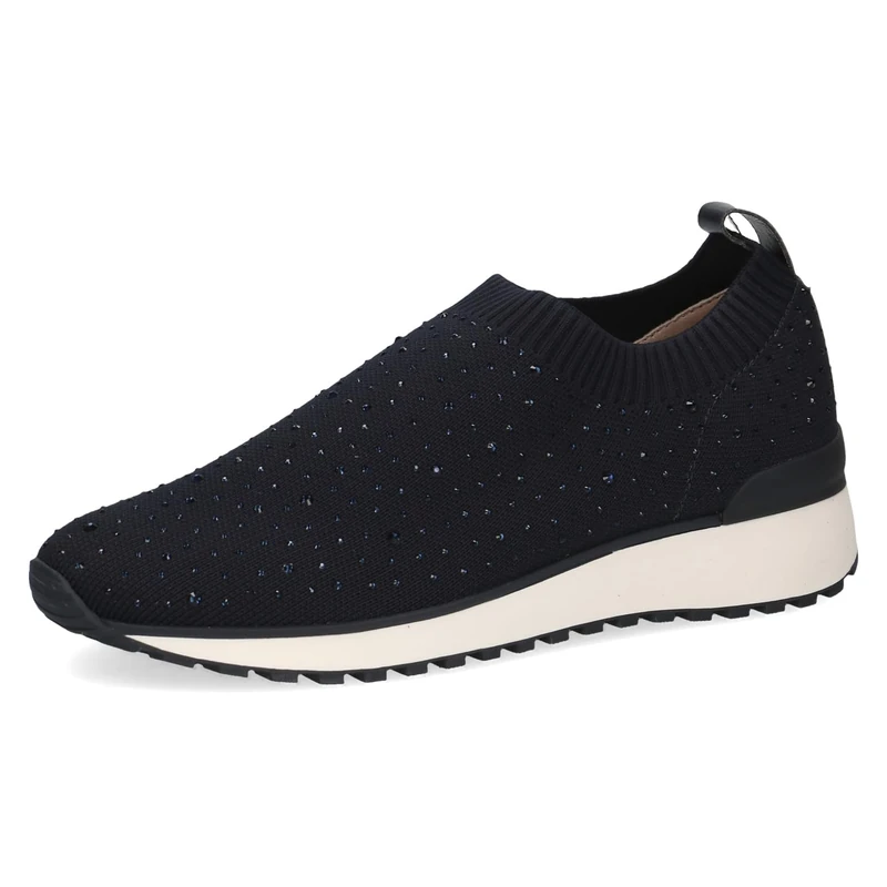 CAPRICE Women's Slip-on Sneakers Without Laces for Slipping on, Blue (Ocean Knit), 6 UK