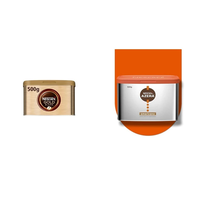 NESCAFÉ Gold Blend Instant Coffee 500g Tin & NESCAFE Azera Americano Instant Coffee 500g Tin