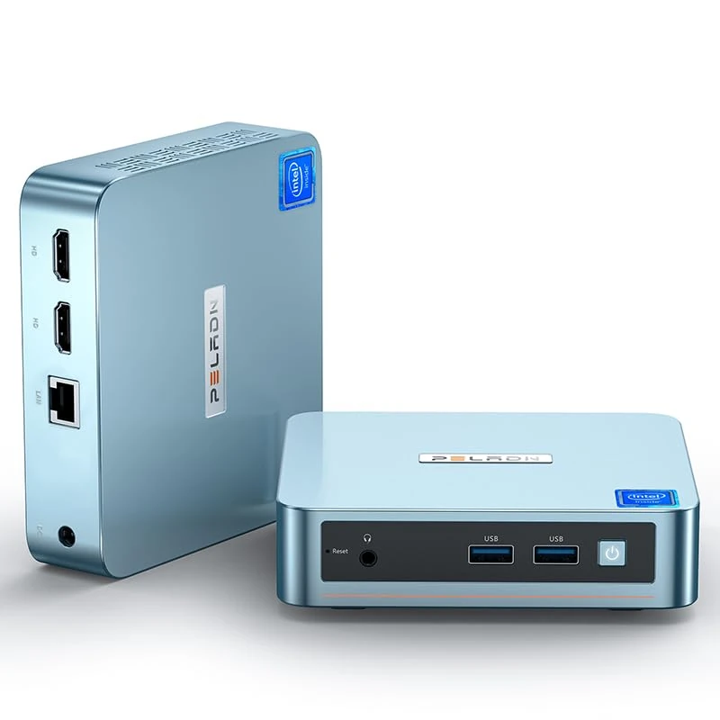 PELADN WI-4 Mini PC Intel 11th Gen N5095(up to 2.9GHz),16GB DDR4 512GB SSD Mini Computer Small Desktop PC, 4K HD, BT4.0, Dual HDMI Ports, 2.4G/5G WiFi, Gigabit Ethernet Support