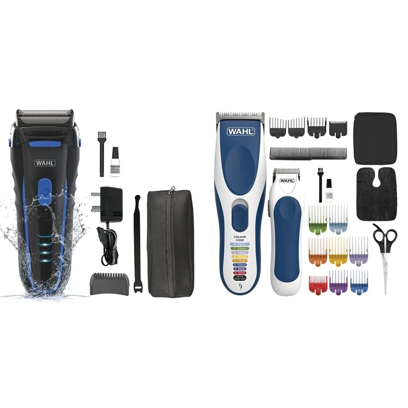 Wahl Father's Day Gift, Gifts for Dad, Clean and Close, Men’s Shaver, Electric Shavers for Men & Father's Day Gift, Gifts for Dad, Colour Pro Cordless Combi Kit, Hair Clippers for Men, Head Shaver