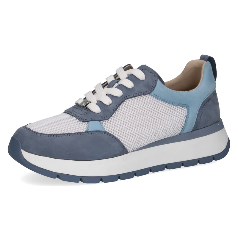 CAPRICE Women's Flat Sneakers with Laces Sporty, Blue (Blue Comb), 5 UK - Image 1