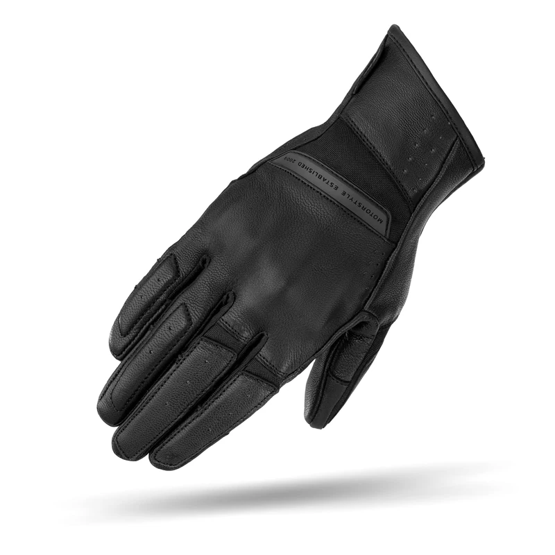 SHIMA Monaco Motorbike Gloves Women Leather Summer Biker Armoured Protectors Motorcycle Perforated Ventilated Reinforced Touchscreen Glove Street Motorbikes (Gloves, Black, S) - Image 1