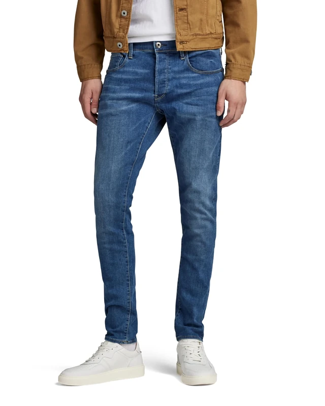 G-Star Men's 3301 Slim Fit Jeans, Blue (faded blue 51001-6553-A889), 36W / 32L