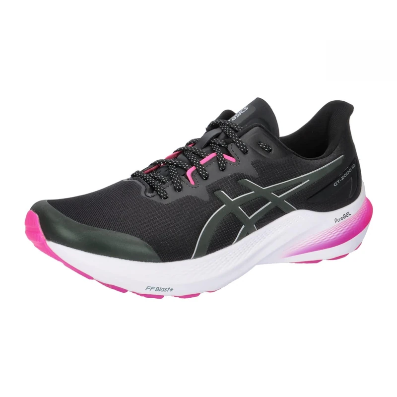 ASICS GT 2000 12 Man Running Shoes Black Silver - Image 1