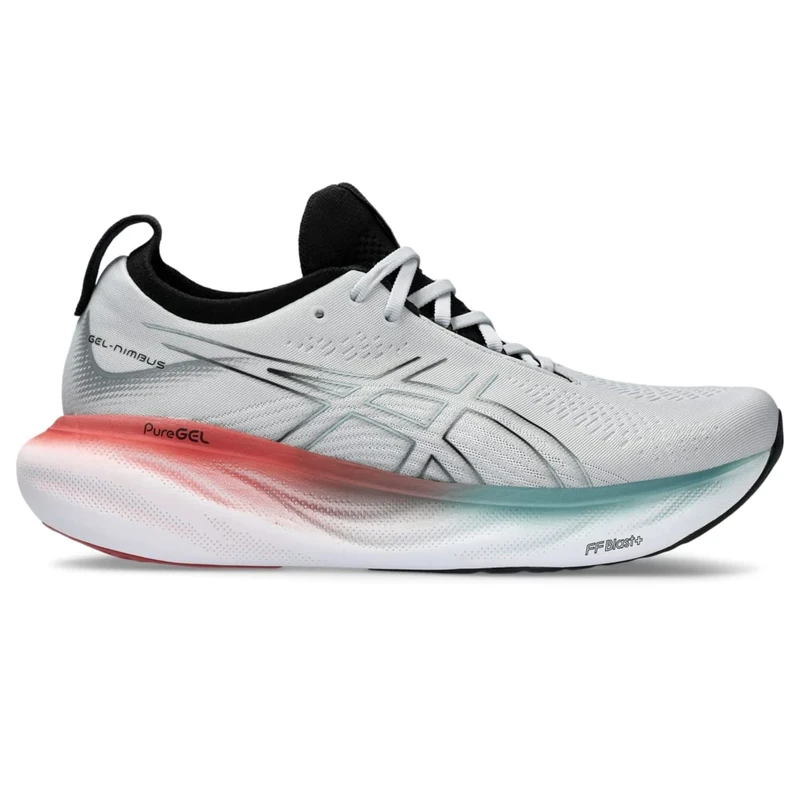 ASICS Nimbus 25 Man Running Shoes Grey Pink - Image 1