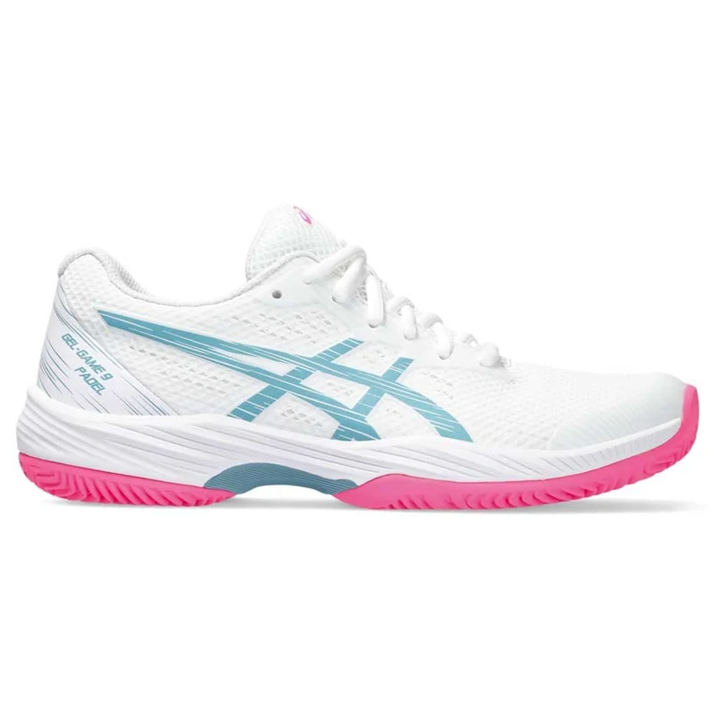 ASICS 1042A210-103 Gel-Game 9 Padel Women White/GRIS Blue UK 7.5