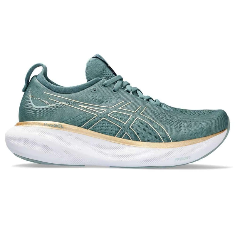 ASICS 1012B356-403 Gel-Nimbus 25 Women Foggy Teal/Champagne UK 10
