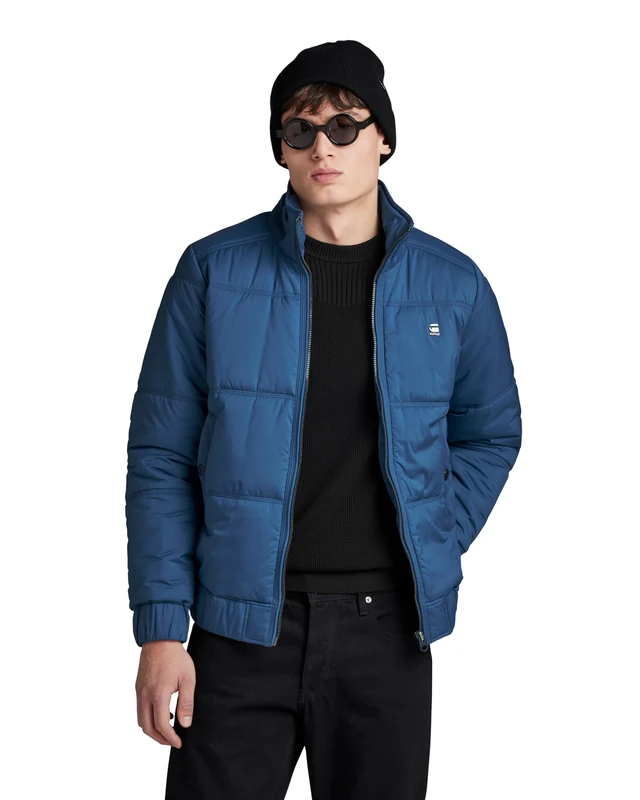 G-Star Men's Padded Quilted Jacket, Blue (retro blue D24721-D199-937), XS