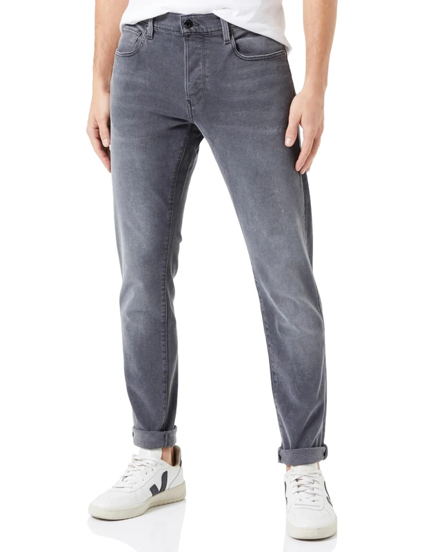 G-Star Men's 3301 Slim Fit Jeans, Grey (faded blade 51001-C910-C778), 32W / 32L