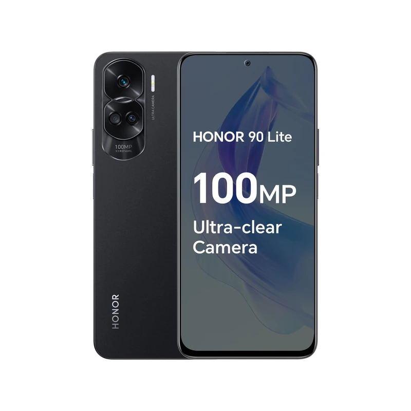 HONOR 90 Lite 5G Smartphone - 100MP Camera, 8GB+256GB, Black