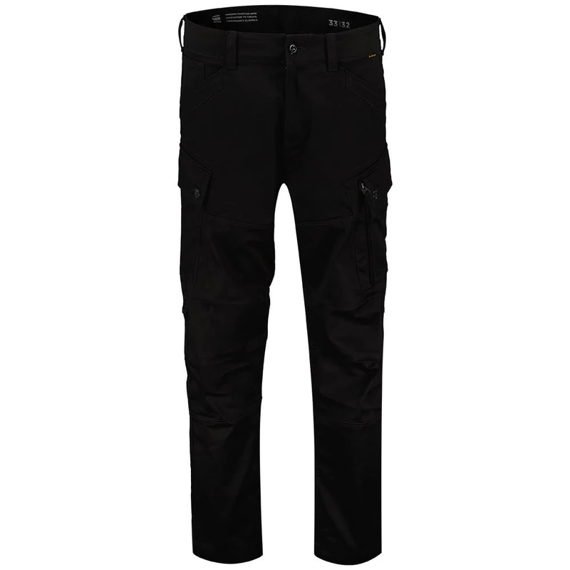 G-Star Men's Zip Cargo Pants Regular Tapered, Black (dk black D24720-C072-6484), 34W / 36L