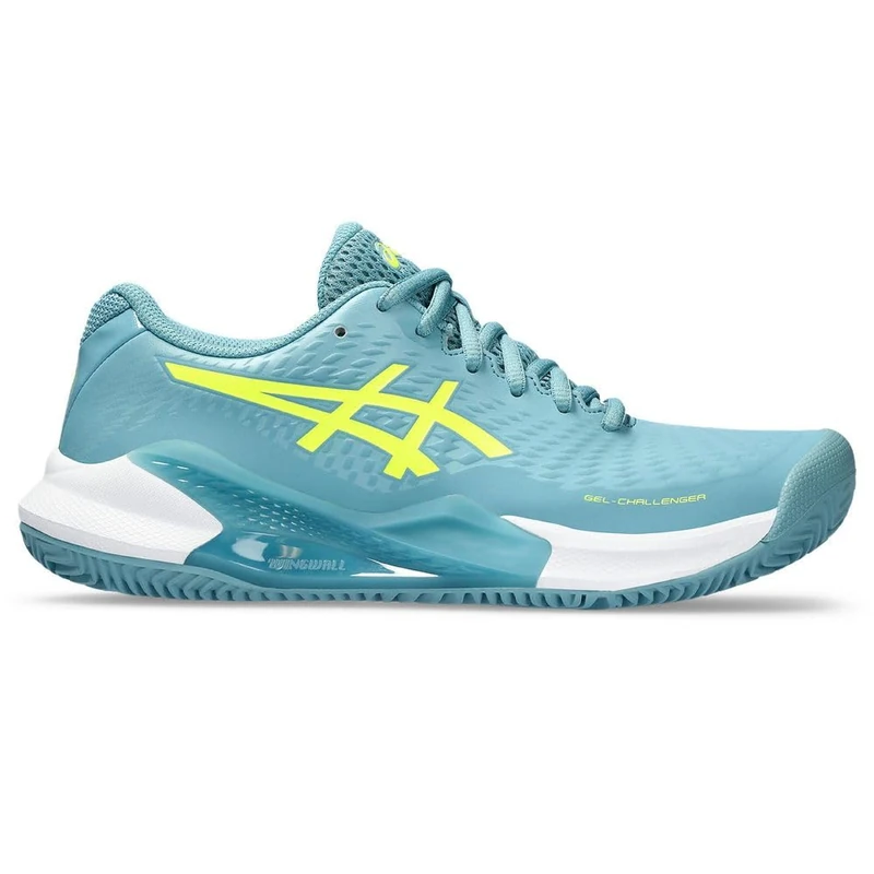 ASICS Challenger 14 Clay Donna Woman Tennis Shoes Blue Yellow - Image 1