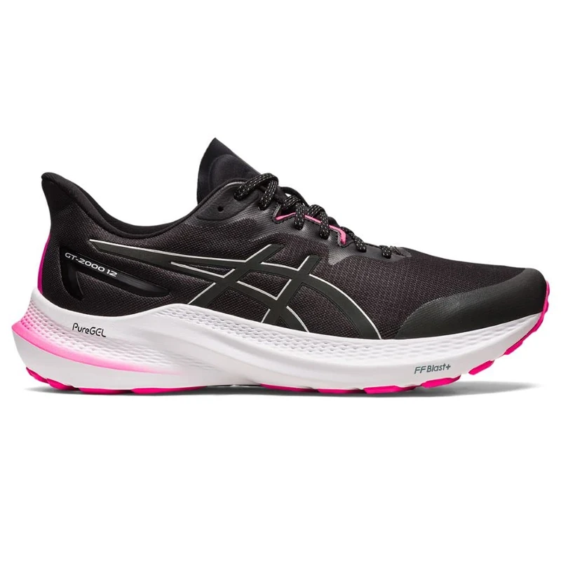 ASICS GT 2000 12 Man Running Shoes Black Silver - Image 1