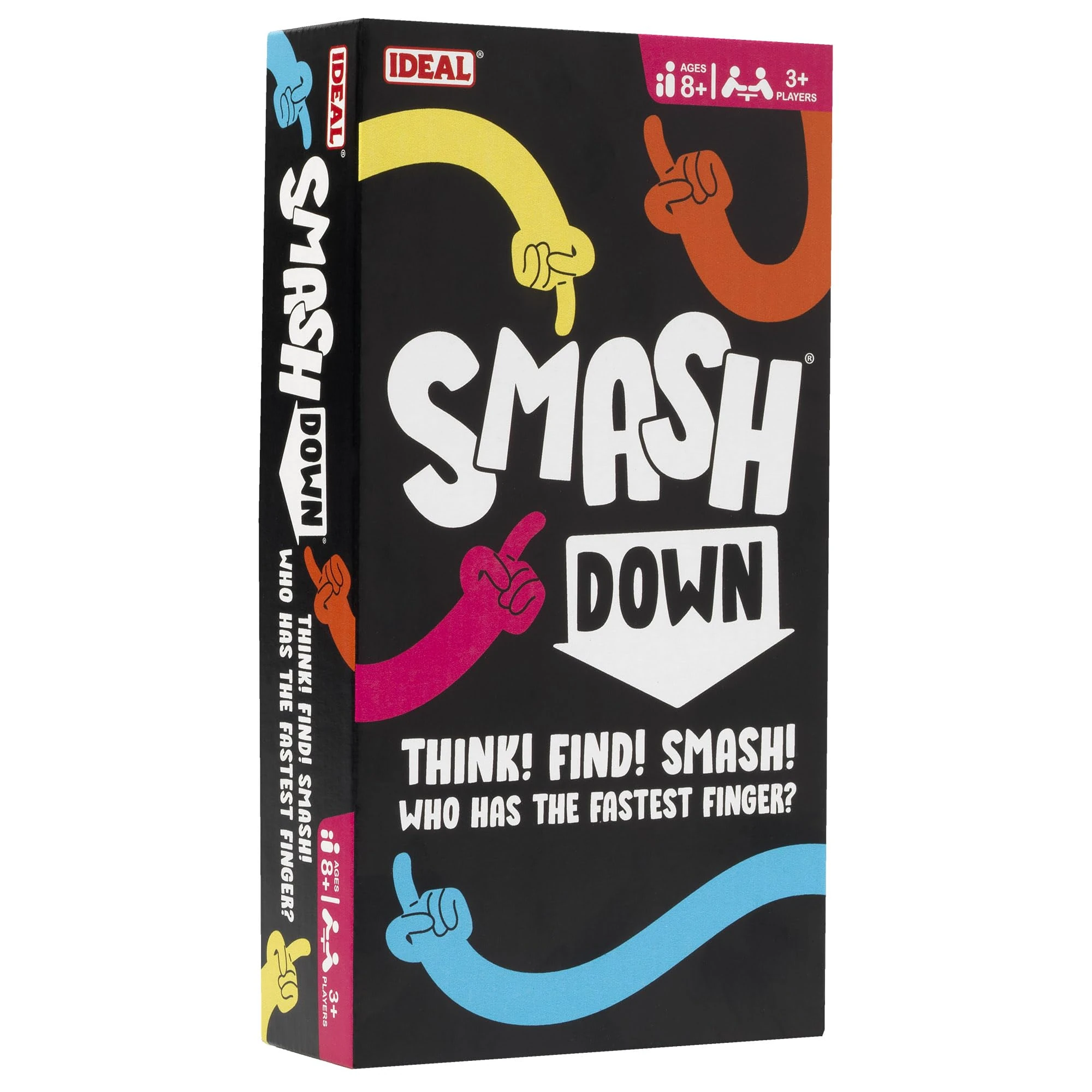 Ideal | Smash Down: Think! Find! SMASH! Who has the fastest finger? | Family Party Games | 3+ Players | Ages 8+