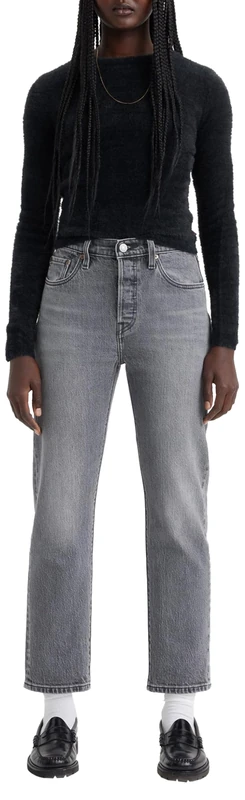 Levi's Women's 501 Crop Jeans, Hit the Road Bb, 27W / 26L