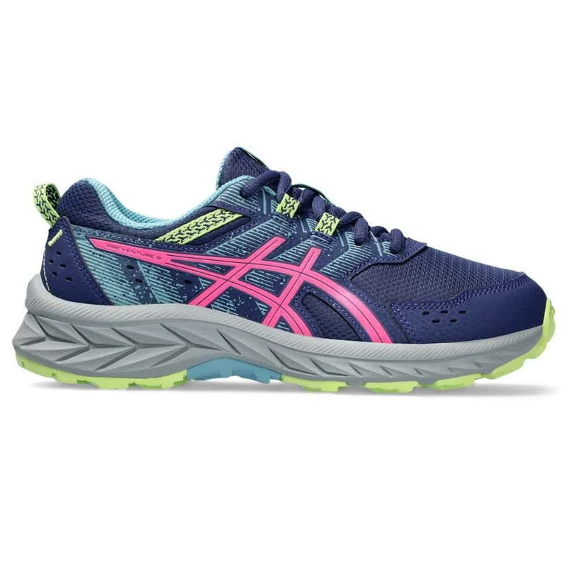 ASICS 1014A276-403 PRE Venture 9 GS Men DEEP Ocean/HOT Pink UK 5 - Image 1