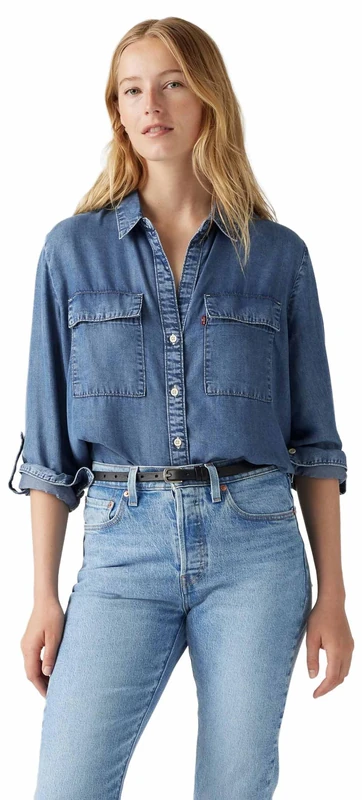 Levi's Women's Doreen Utility Shirt, in Patches 2, S