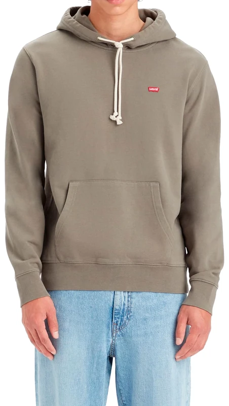 Levi's Men's Original Sweatshirt Hoodie, Smokey Olive, S