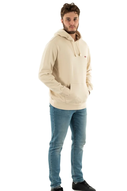 Levi's Men's Original Sweatshirt Hoodie, Fog, XXL