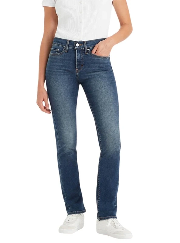 Levi's Women's 314 Shaping Straight Jeans, Zealous Blue, 25W / 30L