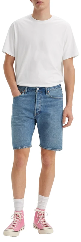 Levi's Men's 501® Original Shorts Denim Shorts, 9Am On Battery Short, 28W
