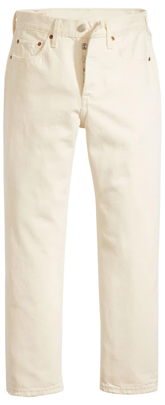 Levi's Women's 501 Crop Jeans, Ecru Booper No Damage, 30W / 26L