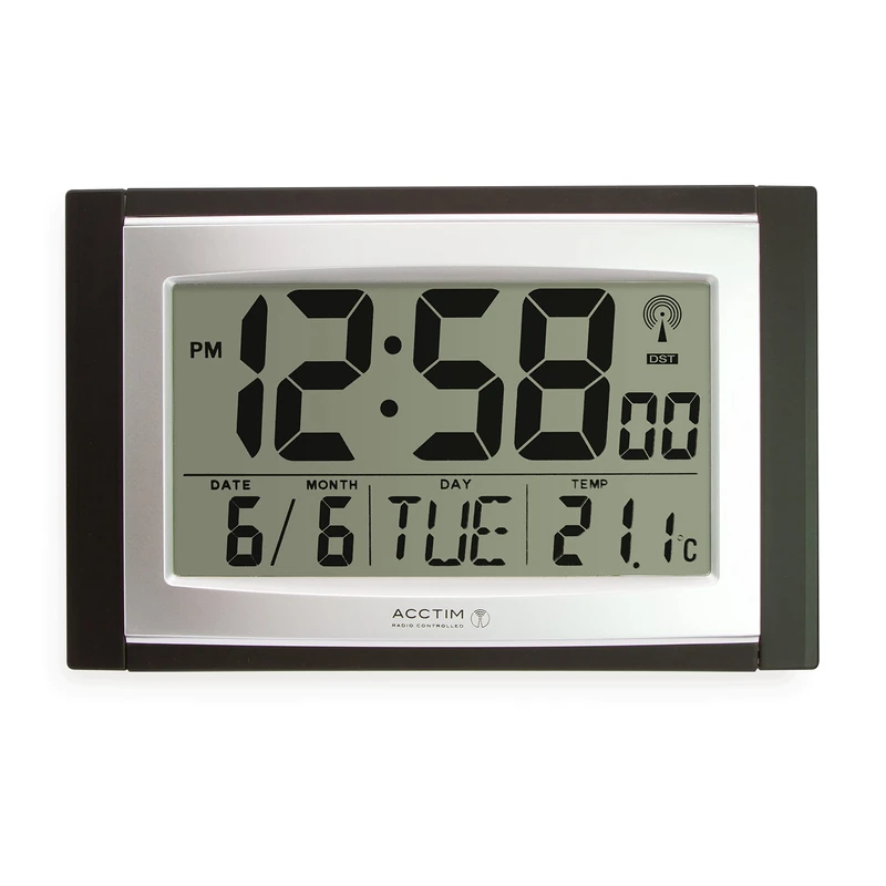 Acctim Stratus Radio Controlled Digital Wall and Desk Clock