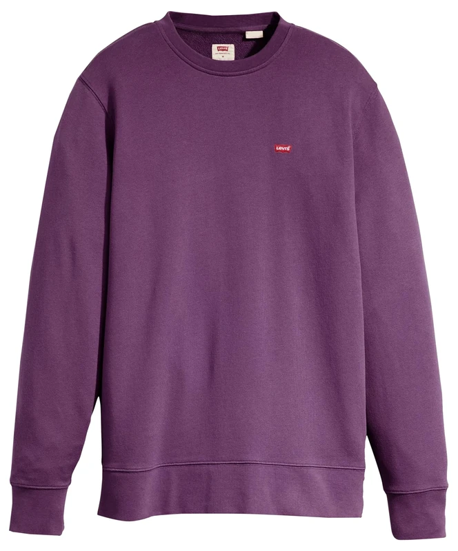 Levi's Men's Crew Sweatshirt Single Dye Navy Cosmos XS