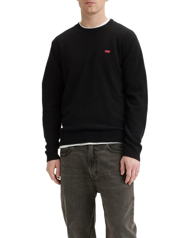 Levi's Men's Original Housemark Sweater Sweatshirt, Meteorite, L