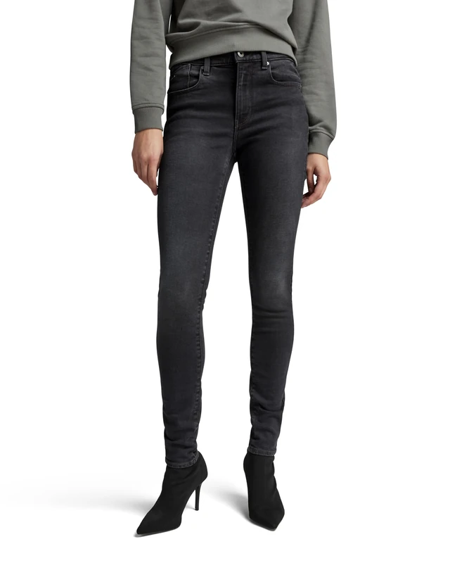G-Star Women's Lhana Skinny Jeans, Grey (worn in black onyx D19079-C910-C942), 26W / 32L