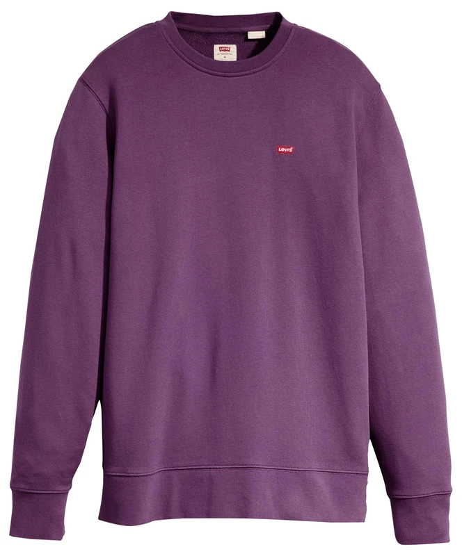 Levi's Men's Crew Sweatshirt Single Dye Navy Cosmos L - Image 1