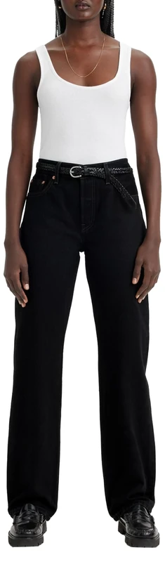 Levi's Women's 501 90's Jeans, Rinsed Blacktop, 34W / 30L